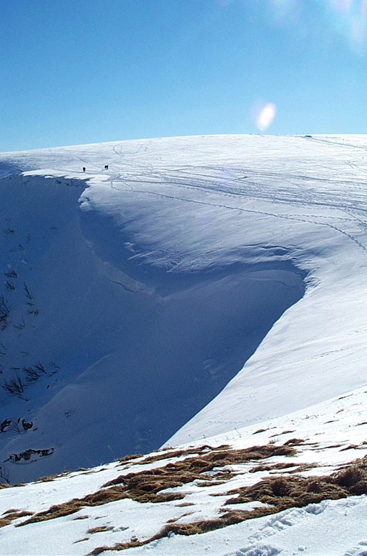les corniches de neige